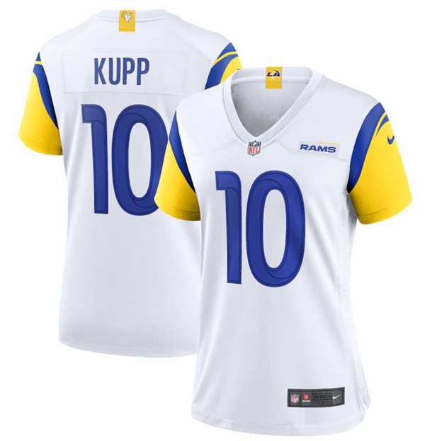 Women%27s Los Angeles Rams #10 Cooper Kupp White Vapor Untouchable Limited Stitched Jersey(Run Small) Dzhi